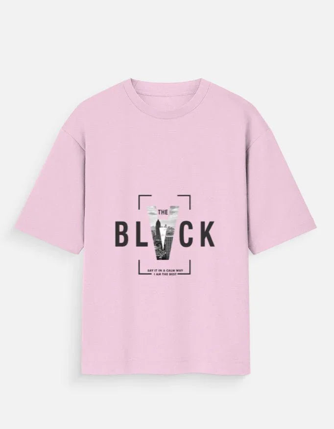 Black V Unisex Oversized Standard T-Shirt - ADRO CLOTHING AND ACCESSORIES