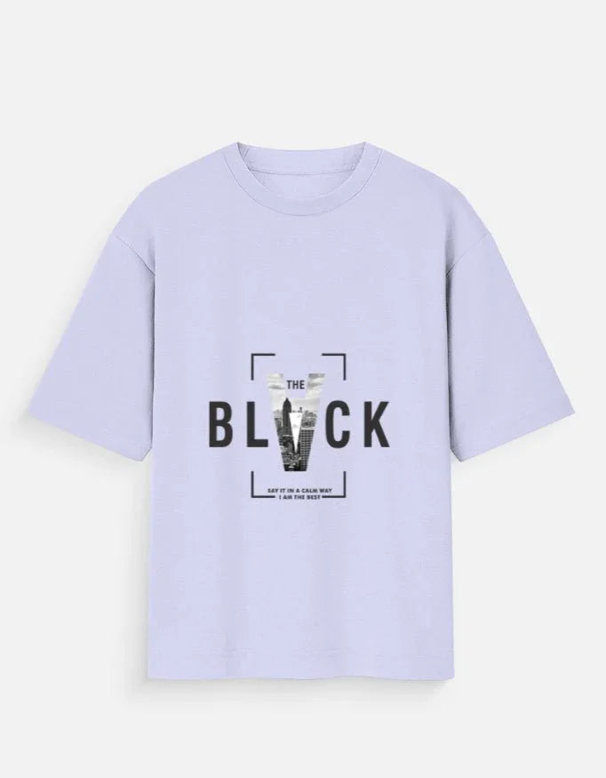 Black V Unisex Oversized Standard T-Shirt - ADRO CLOTHING AND ACCESSORIES