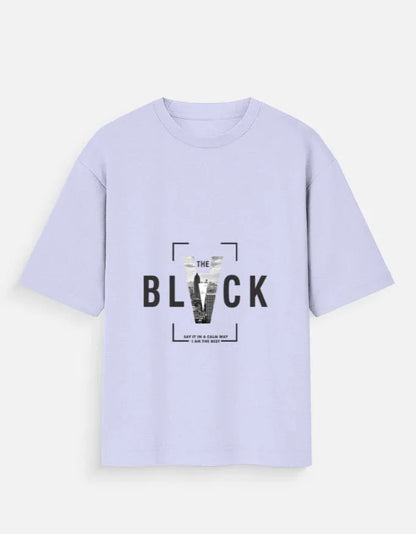Black V Unisex Oversized Standard T-Shirt - ADRO CLOTHING AND ACCESSORIES