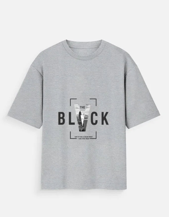 Black V Unisex Oversized Standard T-Shirt - ADRO CLOTHING AND ACCESSORIES