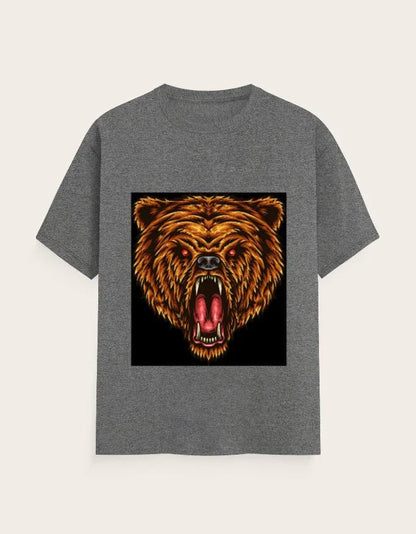 Lion Face Unisex Classic Crew T-Shirt - ADRO CLOTHING AND ACCESSORIES