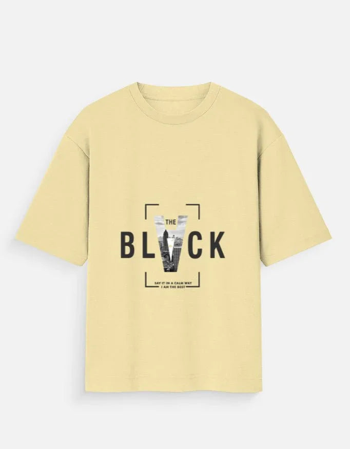 Black V Unisex Oversized Standard T-Shirt - ADRO CLOTHING AND ACCESSORIES