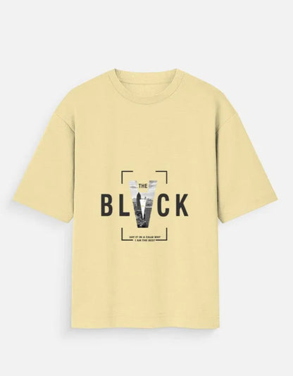 Black V Unisex Oversized Standard T-Shirt - ADRO CLOTHING AND ACCESSORIES