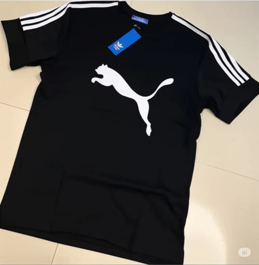 Regular Fit Puma T shirt black - ADRO CLOTHING AND ACCESSORIES