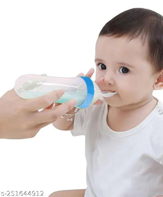 Plastic Feeder Bottle for Baby (Blue, 90 ml) - ADRO CLOTHING AND ACCESSORIES