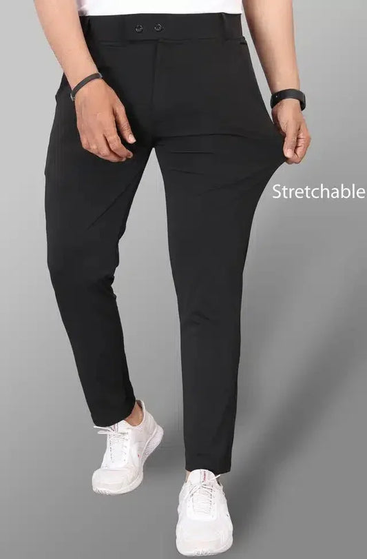 Lycra Blend Trouser for Men (Black, 28) - ADRO CLOTHING AND ACCESSORIES