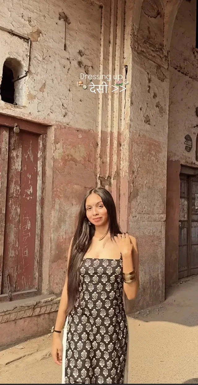 Women's Printed Straight Sleeveless Kurta - ADRO CLOTHING AND ACCESSORIES
