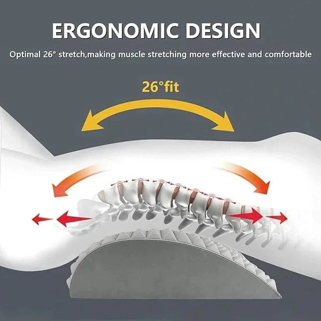 Back & Neck Stretcher for Pain Relief – Lumbar Support Cushion - ADRO CLOTHING AND ACCESSORIES