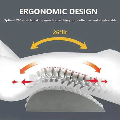 Back & Neck Stretcher for Pain Relief – Lumbar Support Cushion - ADRO CLOTHING AND ACCESSORIES