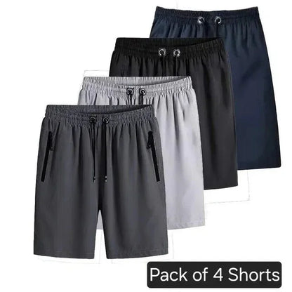 Combo of 4 Men's Stretchable Cotton Shorts - ADRO CLOTHING AND ACCESSORIES