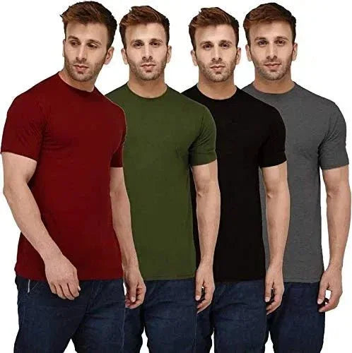 T-Shirts Pack of 4 – Comfortable & Stylish Casual Wear - ADRO CLOTHING AND ACCESSORIES