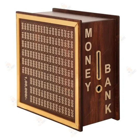 Wooden Piggy Bank - ADRO CLOTHING AND ACCESSORIES