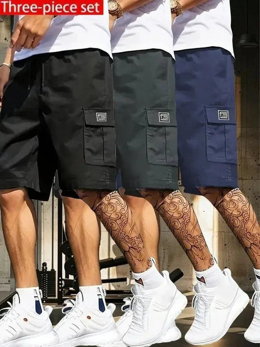 Men’s Cotton Cargo Shorts – Pack of 3 Casual Wear Shorts - ADRO CLOTHING AND ACCESSORIES