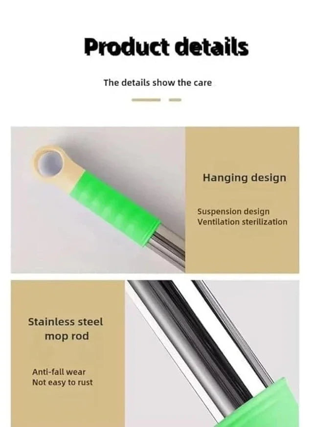 2 in 1 Dehydrated Floor Cleaning Mop – Easy & Efficient Cleaning - ADRO CLOTHING AND ACCESSORIES