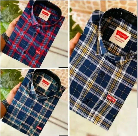 Men's Check Shirts – Pack of 3 Stylish Casual Shirts - ADRO CLOTHING AND ACCESSORIES