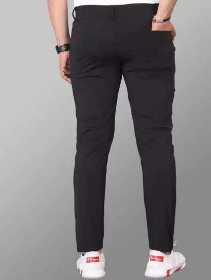Lycra Blend Trouser for Men (Black, 28) - ADRO CLOTHING AND ACCESSORIES