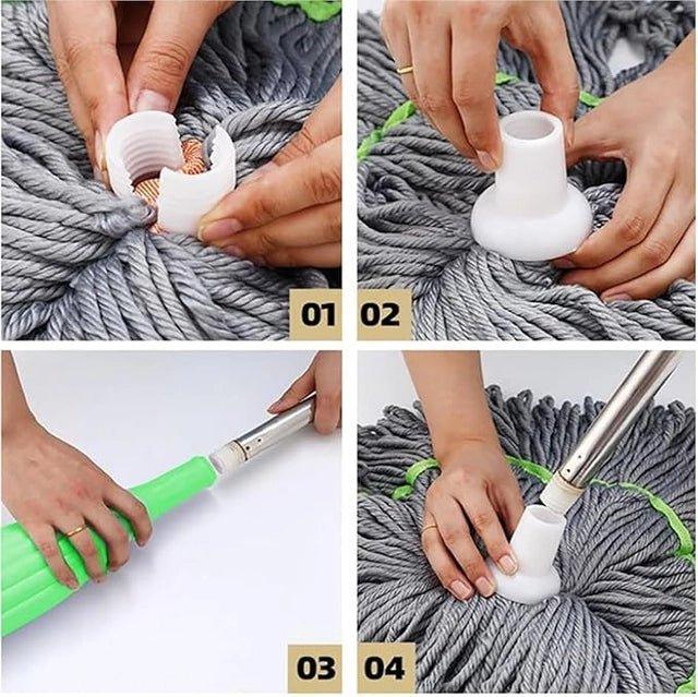 2 in 1 Dehydrated Floor Cleaning Mop – Easy & Efficient Cleaning - ADRO CLOTHING AND ACCESSORIES