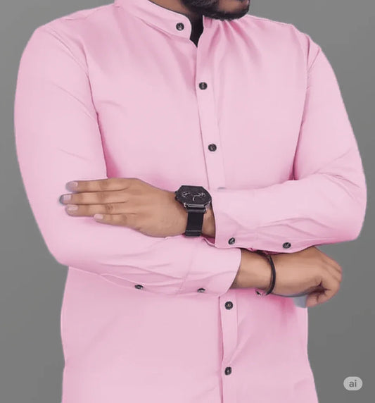 Pink Slim Fit Formal Shirt - ADRO CLOTHING AND ACCESSORIES